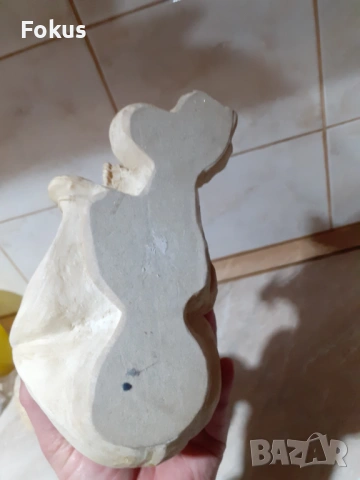 Страхотна красива статуетка момченце с кученца и гълъбче, снимка 5 - Антикварни и старинни предмети - 53356348