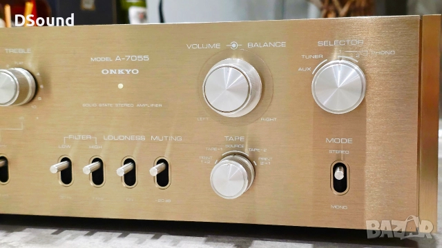 ONKYO A-7055 – Лимитирана Серия №107/200, Old Gold –Class A, снимка 16 - Ресийвъри, усилватели, смесителни пултове - 52587623