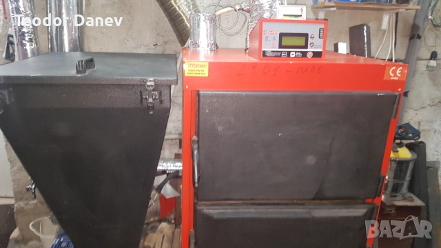 Комбиниран пелетен котел 85kw, снимка 3 - Отоплителни печки - 53972053