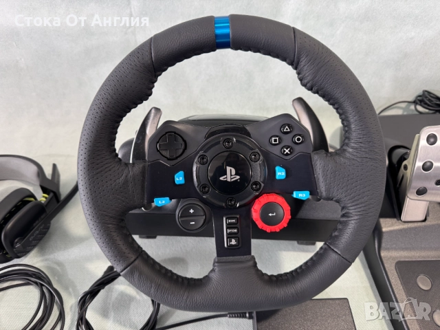 Волан и слушалки - Logitech Driving Force G29 PS3/PS4/PS5/PC, снимка 2 - Други игри и конзоли - 52083684