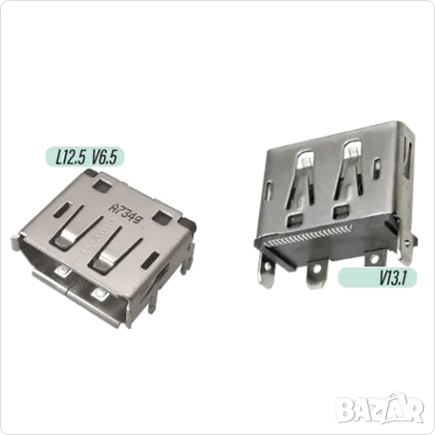 Букса конектор DisplayPort , 20 pin DP - SMT connector