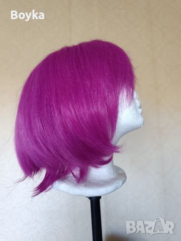 Розова лилава косплей перука , снимка 2 - Други - 45220884