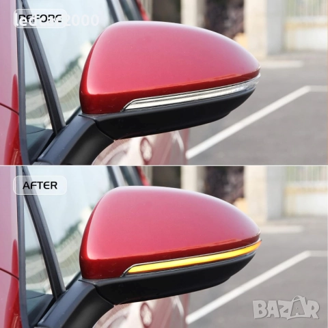 Динамични Лед Мигачи за Огледала VWGolf 7 Jetta MK7 Touran, снимка 7 - Аксесоари и консумативи - 52659442