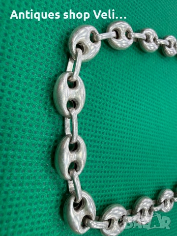Сребърен ланец №7703 , снимка 2 - Колиета, медальони, синджири - 52719096