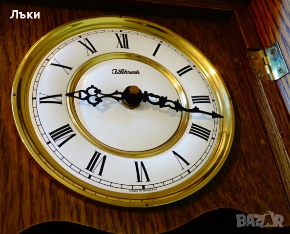 Немски стенен часовник с махало,гонгове. , снимка 7 - Антикварни и старинни предмети - 50747129