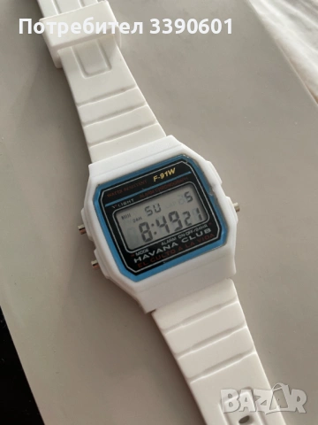 "Havana Club" електронен часовник тип f-91w, снимка 2 - Мъжки - 54146276