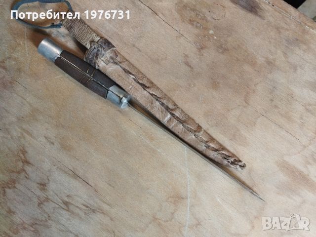 Стар кован нож с кания , снимка 12 - Антикварни и старинни предмети - 45360298