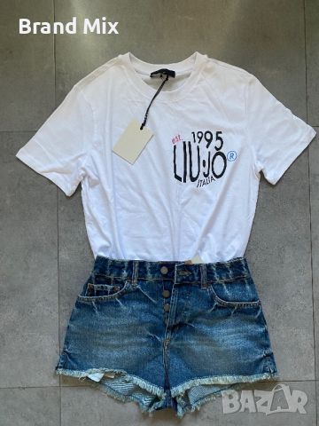 Liu Jo + Roxy тениска+къси дънки, снимка 2 - Дънки - 46418701