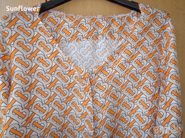 ОРИГИНАЛНА копринена риза /блуза BURBERRY от 100% коприна, снимка 16 - Ризи - 51722085