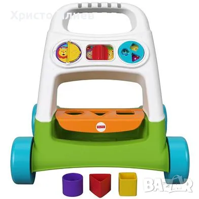 Нова Бебешка Проходилка за бутане Уокър Fisher Price със Сортер Фишър Прайс, снимка 3 - Проходилки - 39362365