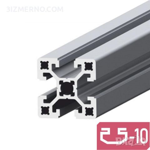 УСИЛЕН Конструктивен алуминиев профил 40х40 Слот 10 Т-Образен, снимка 1 - Консумативи за принтери - 45422853