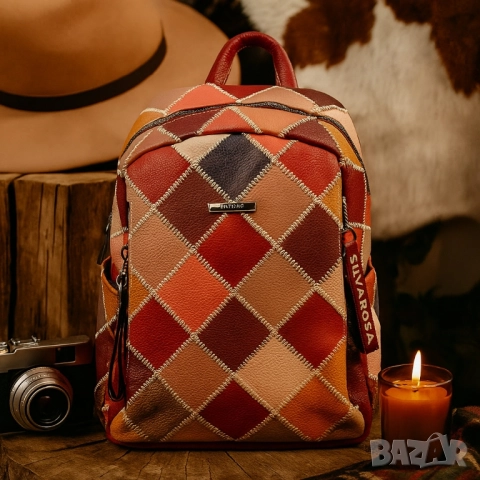 Модерна и цветна дамска раница, снимка 3 - Чанти - 51884545