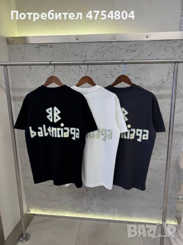 Най-високо качество мъжки тениски Баленсиага, снимка 2 - Тениски - 53709471