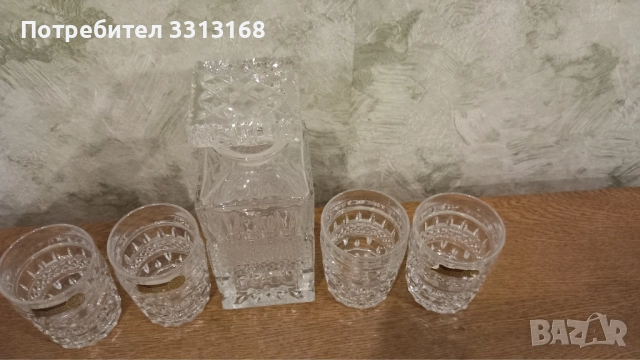 Кристален сет за уиски , снимка 5 - Чаши - 52194116