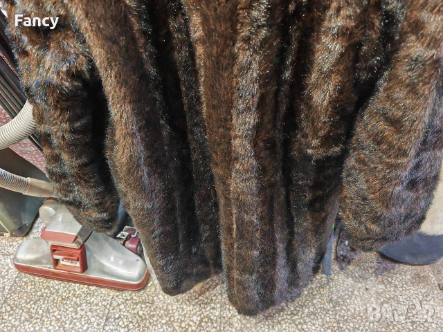Дамско кожено палто изкуствен косъм, снимка 11 - Палта, манта - 53166248