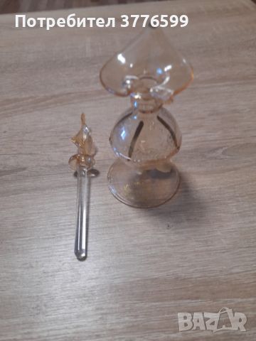 Старо стъклено шише за парфюм, снимка 1 - Дамски парфюми - 46477020