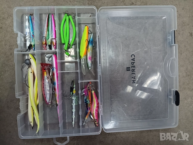 Примамки за морски риболов с кутия