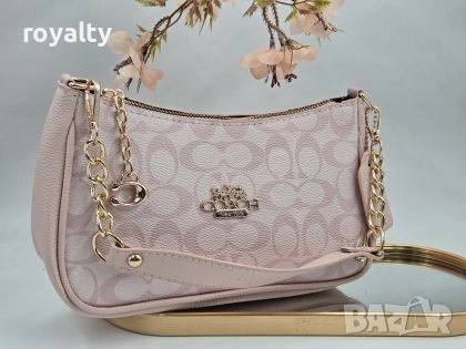 Coach Нова Розова Дамска Кожена Чанта 