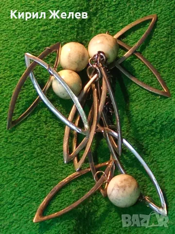 НЕЖНО СКЪПОЦЕННО СРЕБЪРНО КОЛИЕ МАРКОВО СРЕБРО 925 с БЯЛА ПОЗЛАТА и ТОПЧЕТА ШЛИФОВАН БЯЛ АХАТ 48249, снимка 15 - Колиета, медальони, синджири - 48480654