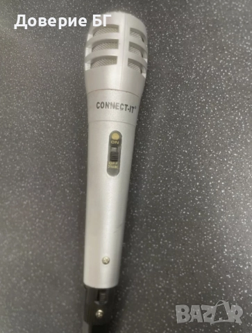 Динамичен микрофон Connect-IT Висококачествен караоке PA микрофон 6.3 мм, снимка 3 - Тонколони - 52202676
