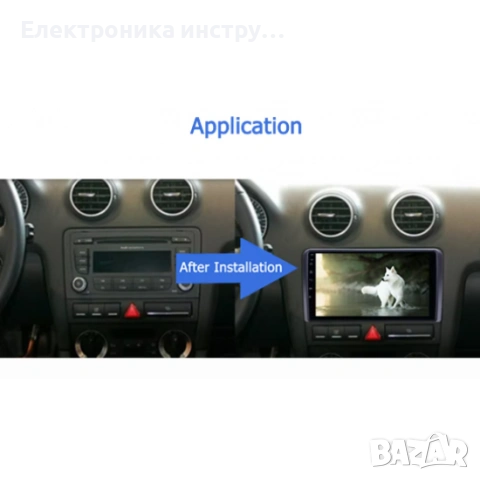 Android мултимедия GPS навигация CarPlay Android Auto + Камера – за Audi A3 (2003–2011), снимка 3 - Аксесоари и консумативи - 54063962