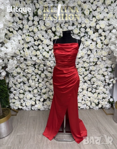 ⭐️Дълги сатенени рокли с цепка