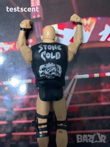 Екшън фигура WWE Stone Cold Steve Austin Ледения Стив Остин Mattel Elite figure играчка WWF WCW, снимка 10 - Други - 48438531