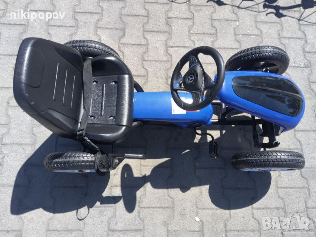 MERCEDES-BENZ eva картинг кола GO KART син, снимка 3 - Велосипеди - 45263873