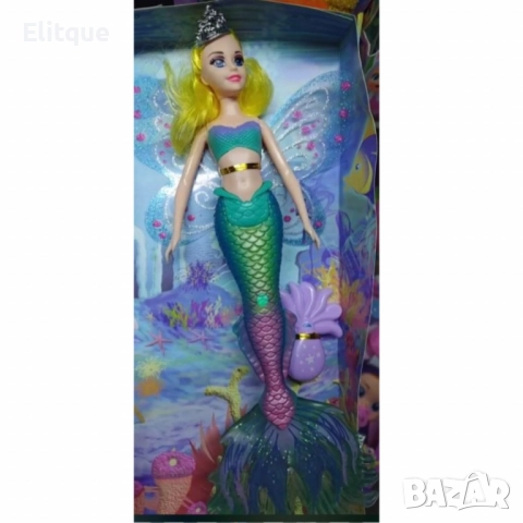 Пееща и говореща кукла русалка с аксесоари, снимка 4 - Кукли - 52786814