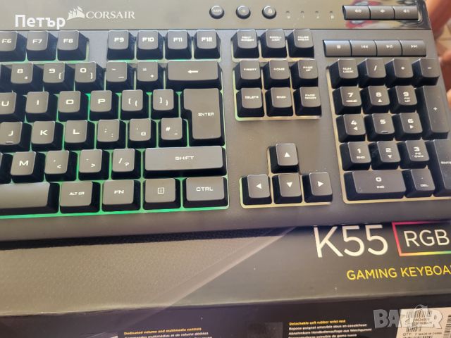 Клавиатура Corsair K55 RGB PRO, снимка 8 - Клавиатури и мишки - 46124991