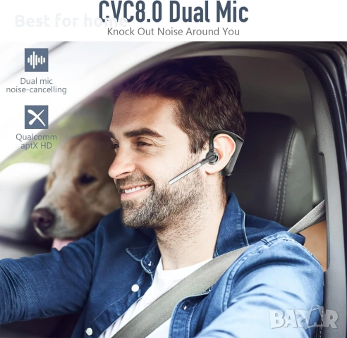 Conambo K21 Bluetooth слушалки V5.1, Bluetooth слушалка с CVC 8.0 двоен микрофон, снимка 2 - Bluetooth слушалки - 53978096