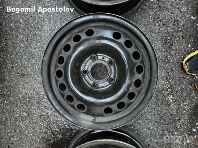 Стоманени джанти Opel 6J15 5x110, снимка 7 - Гуми и джанти - 52003265