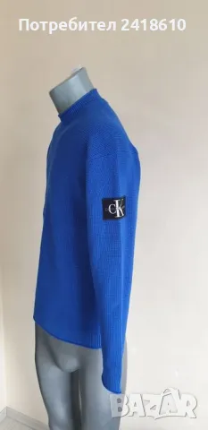 Calvin Klein Cotton Knit Mens Size S / M НОВО! ОРИГИНАЛ! Мъжки Памучен Пуловер!, снимка 8 - Пуловери - 49599980