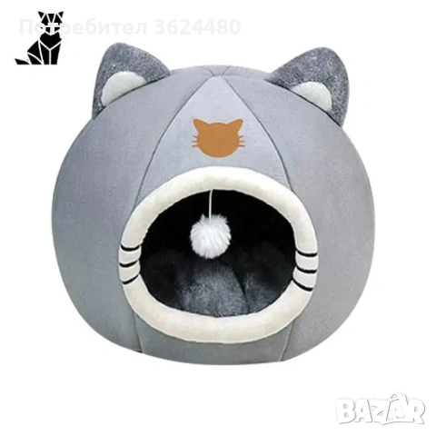 Плюшена къща за куче и коте  4331, снимка 5 - За кучета - 53454672