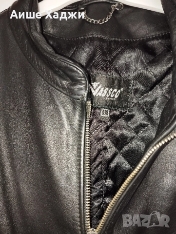 мъжко черно кожено яке , снимка 3 - Якета - 52426803