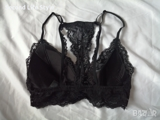 Pieces дамско дантелено бюстие р-р S, снимка 7 - Бельо - 53452190