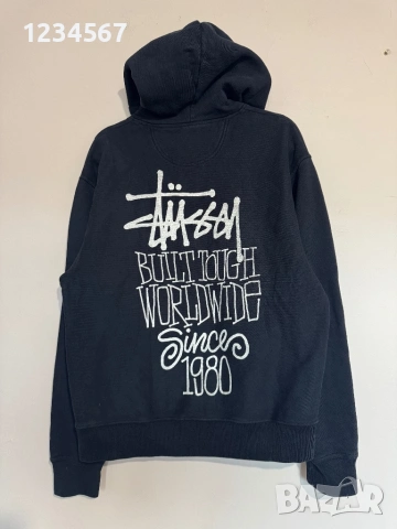 Stussy Built Tough Pigment Dyed Hoodie Black., снимка 2 - Суичъри - 54188429