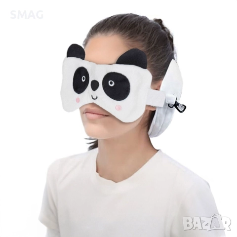 Пътна възглавница с маска за сън Панда_1240931