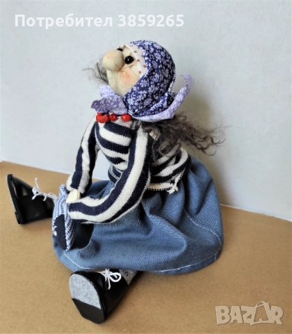 Кукла Баба Марта. Ръчна изработка., снимка 3 - Кукли - 52421044