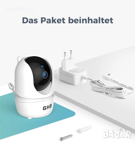 Видео бебефон GHB SM50B – 5" HD Екран, 350° Ротация и 4000mAh Батерия  , снимка 6 - Бебефони - 53575738