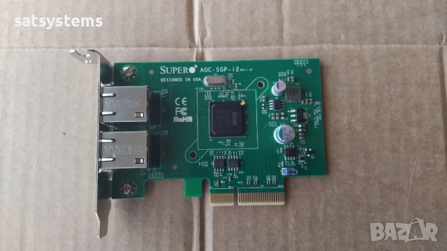 SuperMicro AOC-SGP-I2 PCI Express Dual Port Gigabit Network Adapter Card