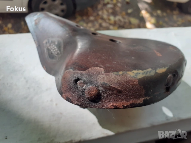 Стара маркова кожена седалка за велосипед Lepper, снимка 6 - Антикварни и старинни предмети - 53292224