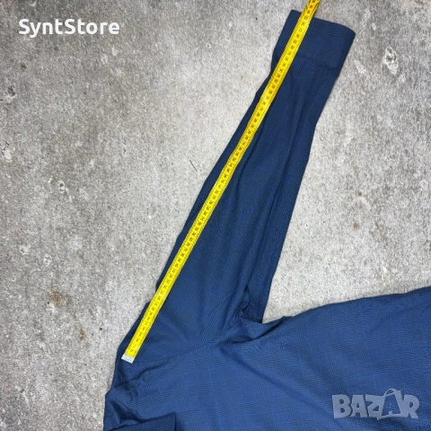 Мъжка риза Calvin Klein – Тъмносиньо каре, снимка 6 - Ризи - 53304057