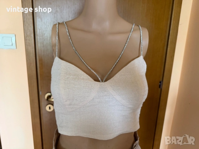 Секси топ тип бюстие H&M, размер S, снимка 2 - Корсети, бюстиета, топове - 54271570