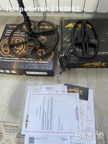 Металотърсач Garrett apex в гаранция , снимка 5 - Други спортове - 53470726