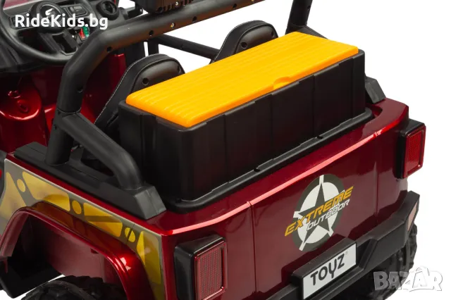 Офроуд акумулаторен автомобил RINGO – 4x4, до 100 кг, с дистанционно и LED, Червен, снимка 18 - Детски велосипеди, триколки и коли - 49971598