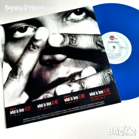HADDAWAY - What is Love - нова плоча 12" Blue Vinyl LIMITED EDITION, снимка 3 - Грамофонни плочи - 51587844