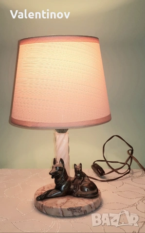 Старинна настолна лампа , снимка 4 - Настолни лампи - 53932507