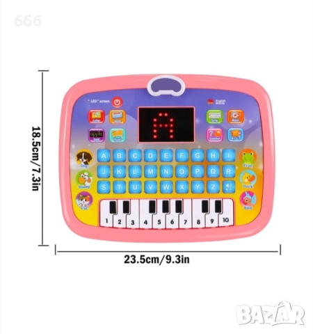 Образователен таблет на английски език, LED, 3 години+, снимка 6 - Образователни игри - 51891116