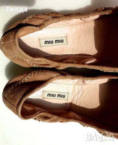Miu Miu балеринки 38 налично, снимка 3 - Дамски ежедневни обувки - 51288934
